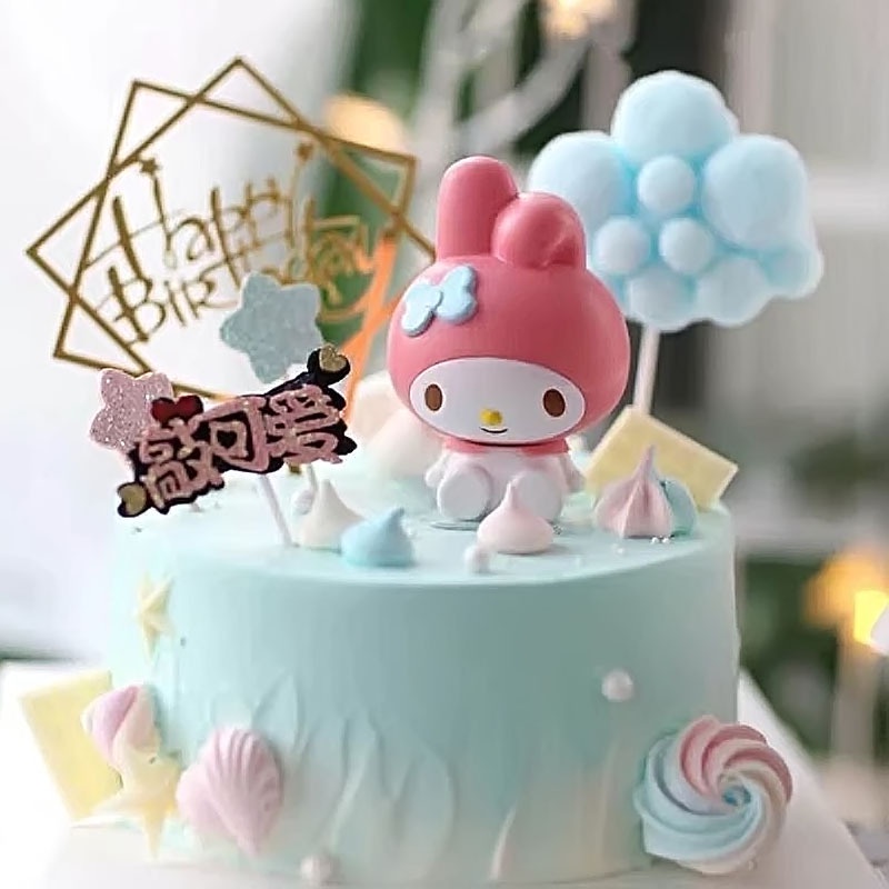 ของเล่นเด็กยกแผง-คิตตี้น่ารัก-ตกแต่งเค้ก-ของเล่นโมเดล