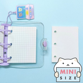 สินค้า กระดาษรีฟิล 3 รู Mini Note 📜 80 แผ่น ขนาด Mini 3 Holes Planner Refill Paper Diary สมุดแพลนเนอร์ ไดอารี่ mimisplan