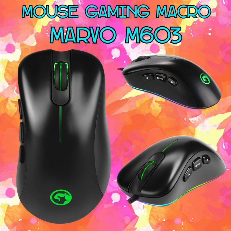 เมาส์เกมมิ่ง-เมาส์มาโคร-mouse-gaming-macro-marvo-m603