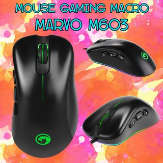 เมาส์เกมมิ่ง เมาส์มาโคร Mouse Gaming Macro Marvo M603
