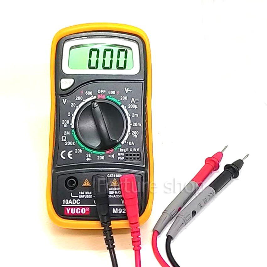 yugo-m920r-digital-multimeter-ดิจิตอลมัลติมิเตอร์พร้อมยางหุ้ม-และสายวัดอย่างดี-แถมฟรี-แบตเตอรี่