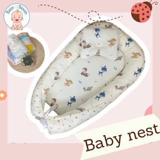 ภาพขนาดย่อของสินค้าที่นอนเด็ก Baby nest ลายน่ารัก ผ้านุ่ม ไม่ระคายเคือง ไม่กักฝุ่น