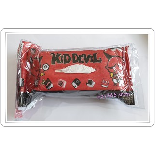 กล่องใส่ทิชชูในรถ ขนาดแผ่นใหญ่ งานหนัง ลาย KID DEVIL Tissue Holder in Car ติดตั้งง่าย ใส่หลังหัวเบาะรถ ดึงใช้สะดวก