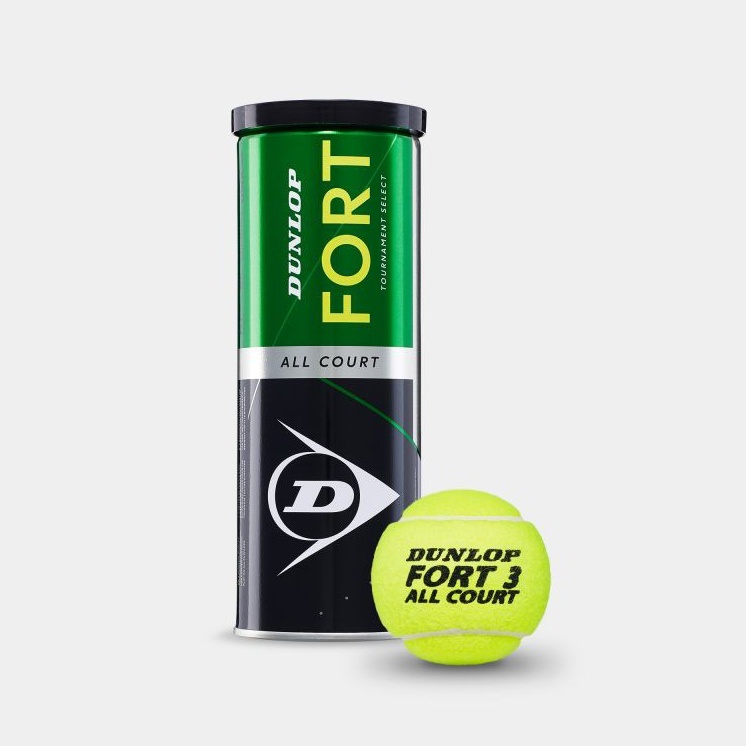 dunlop-ลูกเทนนิส-fort-all-court-tennis-balls-x-3-กระป๋องละ-3-ลูก