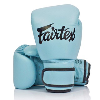 ภาพหน้าปกสินค้านวมต่อยมวย Fairtex Boxing gloves BGV20 Pastel Blue Limted Edition หนังแท้ ที่เกี่ยวข้อง