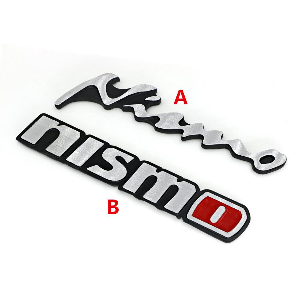 3D อลูมิเนียม NISMO สติ๊กเกอร์ NISMO ตราสัญลักษณ์รูปลอกสติ๊กเกอร์สำหรับ Nissan Qashqai