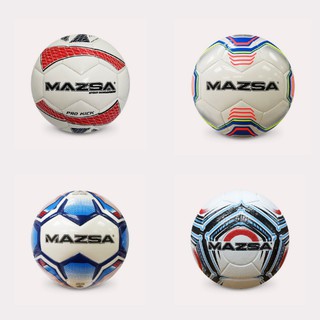 ภาพหน้าปกสินค้าMAZSA ลูกฟุตบอล หนัง TPU,PVC มี  4 ลาย/ 12007040, 12014050, 12009050, 23105050 ที่เกี่ยวข้อง