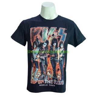 เสื้อยืดผ้าฝ้ายพรีเมี่ยมเสื้อยืดโอเวอร์ไซส์เสื้อวง Kiss เสื้อไซส์ยุโรป คิส  PTA1786 เสื้อยืดวงดนตรีร็อคS-3XL