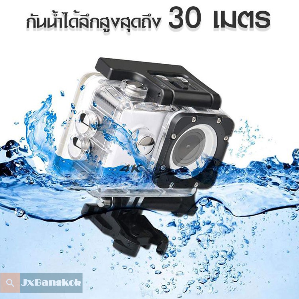 ภาพสินค้ากล้องกันน้ำ Gopro กล้องติดหมวกกันน็อค กล้องติดหมวก Sport Camera Full HD 1080p จอ2.0นิ้ว W7 No Wifi จากร้าน jx_bangkok บน Shopee ภาพที่ 2