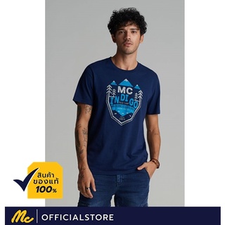 Mc Jeans เสื้อยืดผู้ชาย แขนสั้น สีกรมท่า MTTZ387