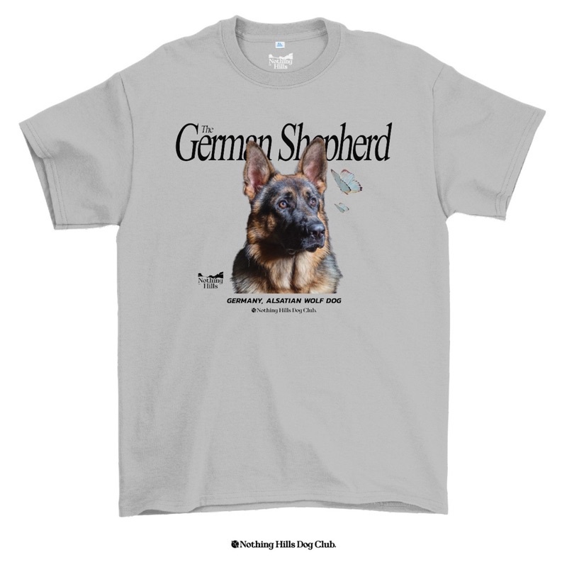 เสื้อยืดลาย-german-shepherd-เยอรมันเชเพิร์ด-classic-cotton-unisex-by-nothing-hills-ใหม่