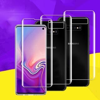 ฟิล์มนาโนป้องกันหน้าจอด้านหน้าฟิล์มกันรอยหน้าจอสําหรับ Samsung Galaxy S 10 E S 8 S 9 S 10 Plus S8 + S9 + S7 S 6 Edge Plus Note 9 8 5 A 7 A 8 Plus A7 + A8 +