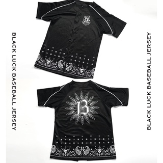 Black Luck Baseball Jersey (Paisley Ver.)