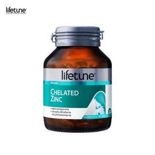 Lifetune Chelated Zinc ไลฟทูน คีเลต ซิงค์  90 เม็ด  1 ขวด