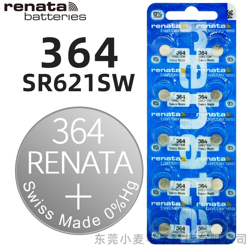 Remplacement Renata Mp E 364 Pack De 10 Pila Renata -364 Sr621sw - Foto 2