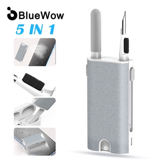 BlueWow 5 in 1 ชุดแปรงทําความสะอาดหูฟัง กล้อง โทรศัพท์ แท็บเล็ต ทีวี เครื่องมือทําความสะอาดหน้าจอ ชุดหูฟัง สําหรับ Airpods Pro