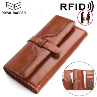 Ladies long wallet Leather wallet