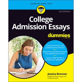 Chulabook(ศูนย์หนังสือจุฬาฯ) |c321หนังสือ 9781119828334 COLLEGE ADMISSION ESSAYS FOR DUMMIES