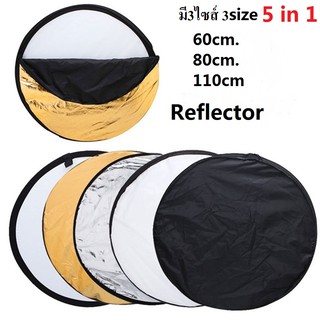 ภาพหน้าปกสินค้า60cm 5 in 1 Multi Functional Photo Studio Collapsible Light Reflector ที่เกี่ยวข้อง