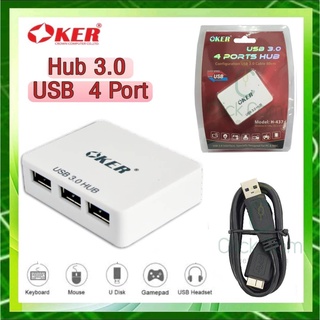 OKER H-437 Black Hub 4 Port USB 3.0