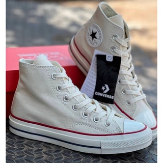 รุ่นฮอตสุดฮิต!! คอลเลคชั่นใหม่ของ Converse FirstString 1970 Repro​ Chuck 70 (สีครีม-แบบหุ้มข้อ)