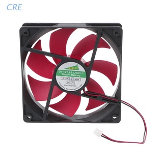 Cre มินิ 120X120X25 มม. Dc 12V 0.16A 2 Pin 7-Blade พัดลมระบายความร้อน 12025