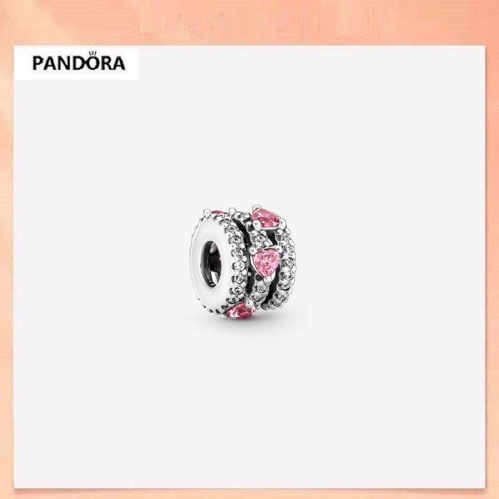 จี้เงิน เกรด 925 ทรงกลม รูปหัวใจ สีชมพู เป็นประกาย | Shopee Thailand