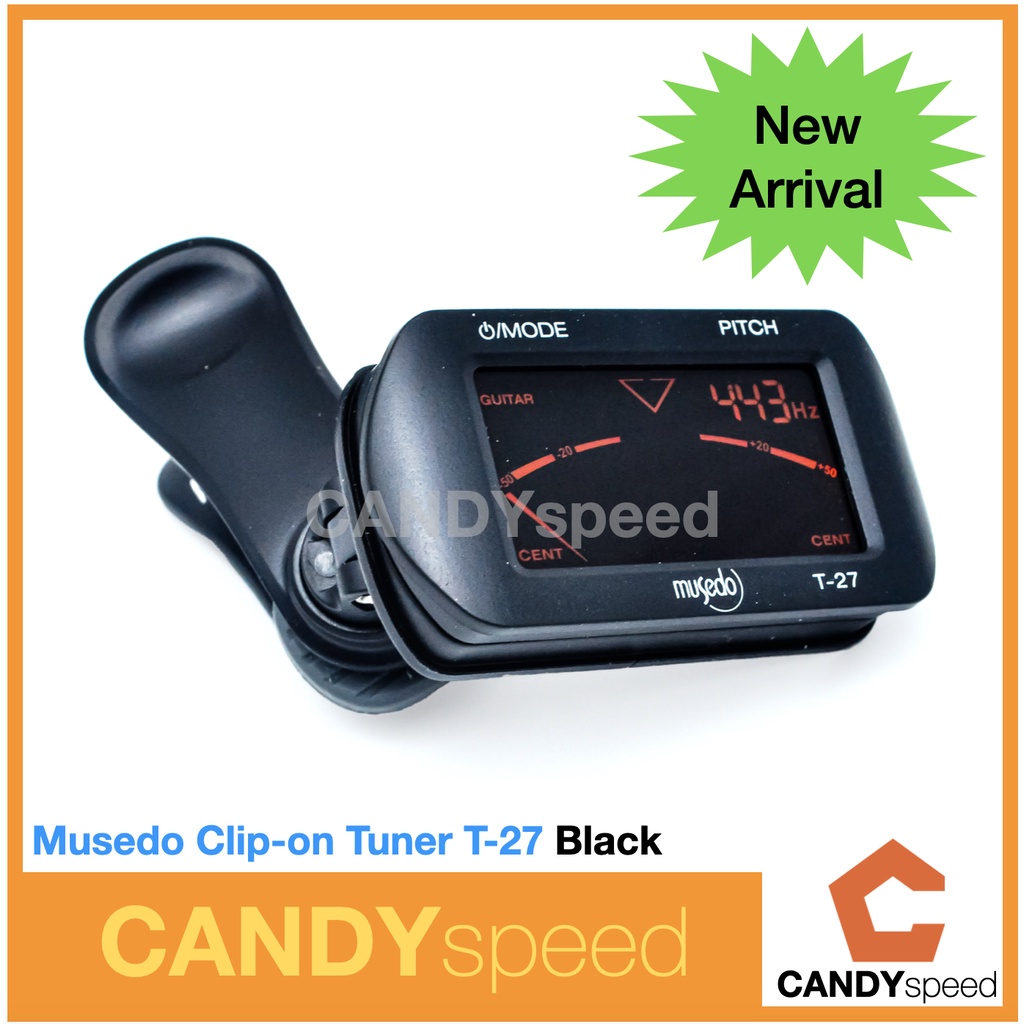 musedo-clip-on-tuner-t-27-จูนเนอร์-เครื่องตั้งสาย-t27-by-candyspeed