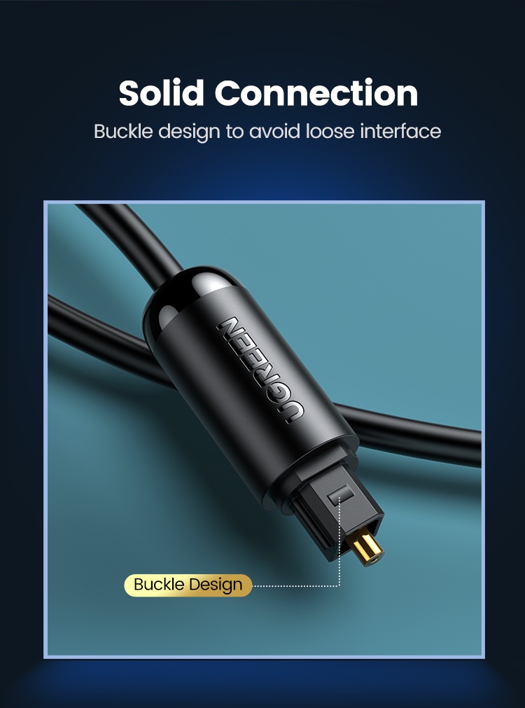 รายละเอียดเพิ่มเติมเกี่ยวกับ UGREEN สายเคเบิลเสียง ดิจิทัลออปติคัล Toslink SPDIF สายเคเบิลแกนร่วม สำหรับ เครื่องขยายเสียง Blu-ray Player Xbox 360 Soundbar