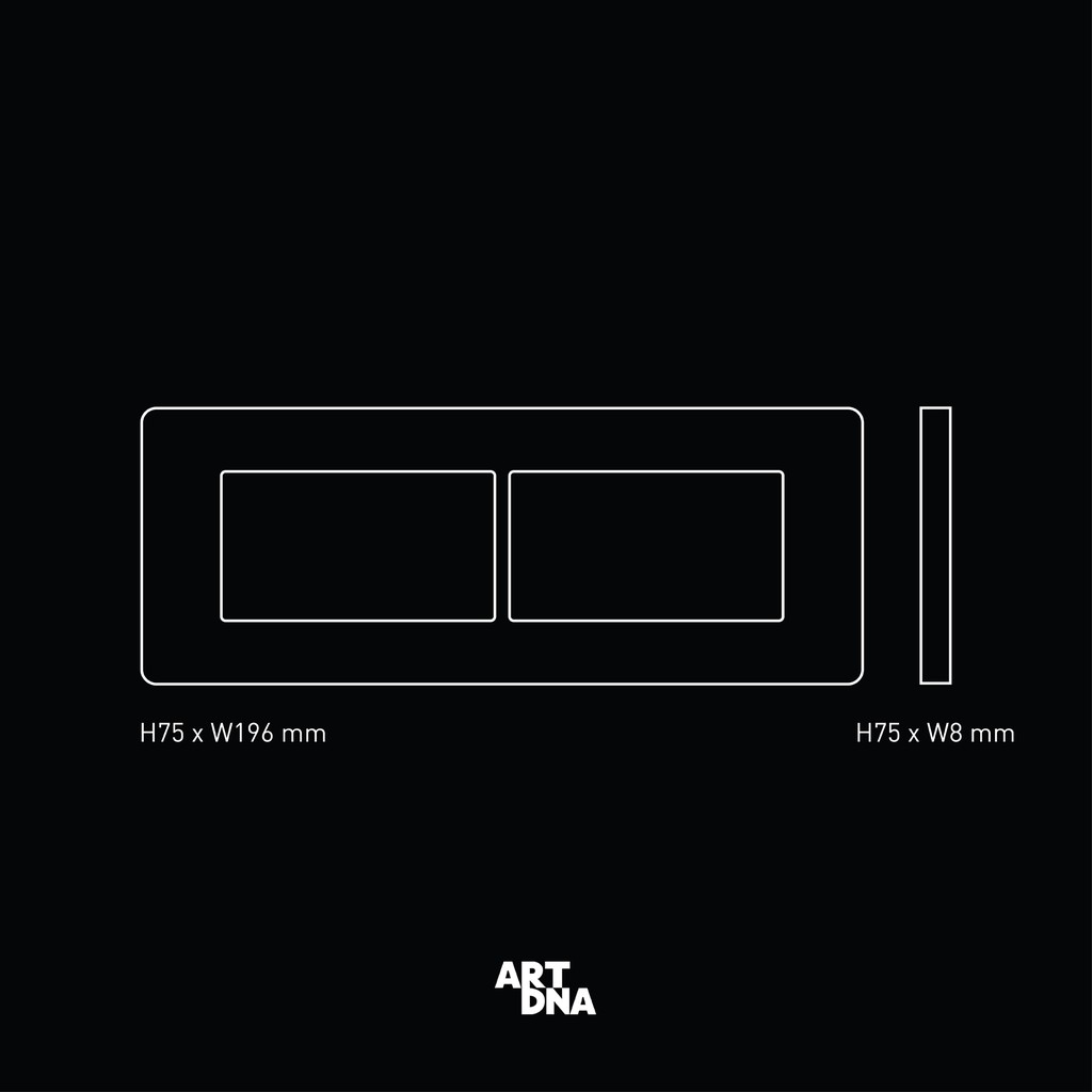 art-dna-รุ่น-a88-switch-led-1way-4-gang-size-m-ขนาด-2x6-สีซิลเวอร์-ปลั๊กไฟโมเดิร์น-ปลั๊กไฟสวยๆ-สวิทซ์-สวยๆ-switch-design