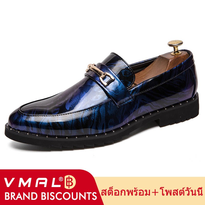 ภาพหน้าปกสินค้าVMAL รองเท้าหนังผู้ชาย แบบไล่ระดับสี มีสไตล์ จากร้าน vmal_official.th บน Shopee
