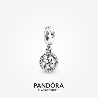 Pandora จี้เกล็ดหิมะ ทรงกลม ของขวัญวันหยุด สําหรับผู้หญิง p804