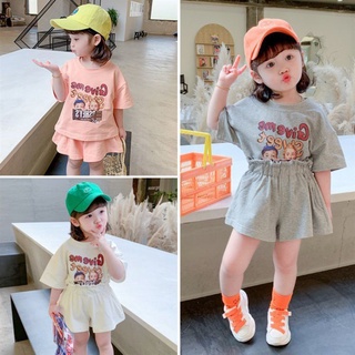 Mykidswants เสื้อผ้าเด็ก ชุดเชทเด็ก ชุดเด็ก เสื้อแขนสั้น+กางเกงขาสั้น แฟชั่น 31Z2272701