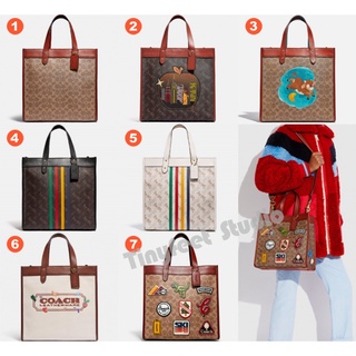 Coach C0776 C0769 C2447 C2791 C2774 C6846 Field Tote Horse And Carriage Print Women กระเป๋าสะพายไหล่