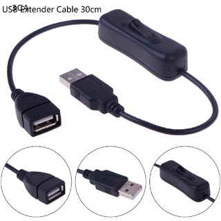 3CA 1Pc USB 2.0 A Male to A Female Extension Extender Cable With Switch ON/OFF Cable 3C