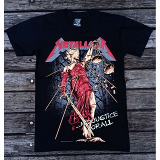 เสื้อยืดโอเวอร์ไซส์เสื้อยืดผ้าฝ้าย 16R283 NTS METALLICA แนวร็อค สําหรับทุกอัลบั้มS-4XL