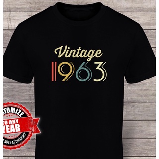 เสื้อยืดโอเวอร์ไซส์เสื้อยืด ลาย 1963 ของขวัญวันเกิด 58th Birthday Idea 58th Birthday GiftS-3XL