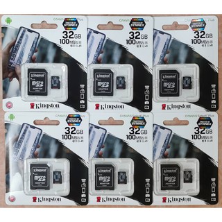 เมมแท้ศูนย์ Synnex Kingston Micro SD Class10 32GB UHS-I เคลมศูนย์Synnex  ได้แน่นอน100%