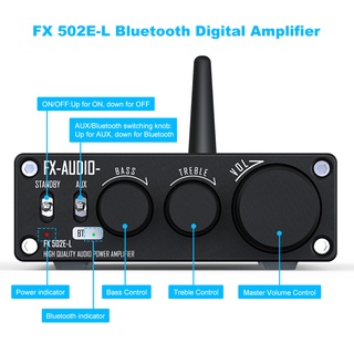 ใหม่ เครื่องขยายเสียงดิจิทัล FX-Audio FX 502E-L HiFi 2.0 BT 5.1 เบส 75W ...