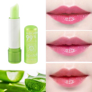 Aloe Vera 99% Lip Balm ลิปบาล์ม เปลี่ยนสี ตามอุณหภูมิ ลิปมัน ว่านหางจระเข้ เปลี่ยนสี บำรุง ริมฝีปาก Exp. 20/11/23