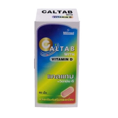 ภาพสินค้าCALTAB+VIT.D - แคลเซียมบำรุงกระดูกและฟัน จากร้าน q1wnrgruvx บน Shopee ภาพที่ 2