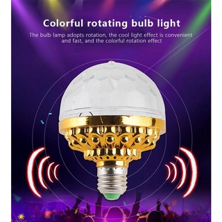 6สีหมุนเมจิกคริสตัลบอล Rgb Led เวทีหลอดไฟ E27ปาร์ตี้ดิสโก้ดีเจคริสต์มาสผลแสงของขวัญวันเกิด Ktv แฟลชที่มีสีสันเวทีโคมไฟ Flowerdance