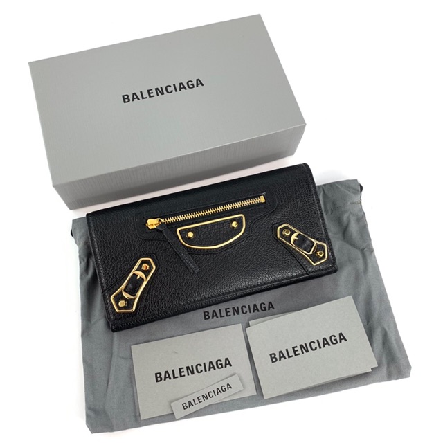 new-balenciaga-metallic-edge-flap-wallet-เลือกสีได้แจ้งในแชทจ้า