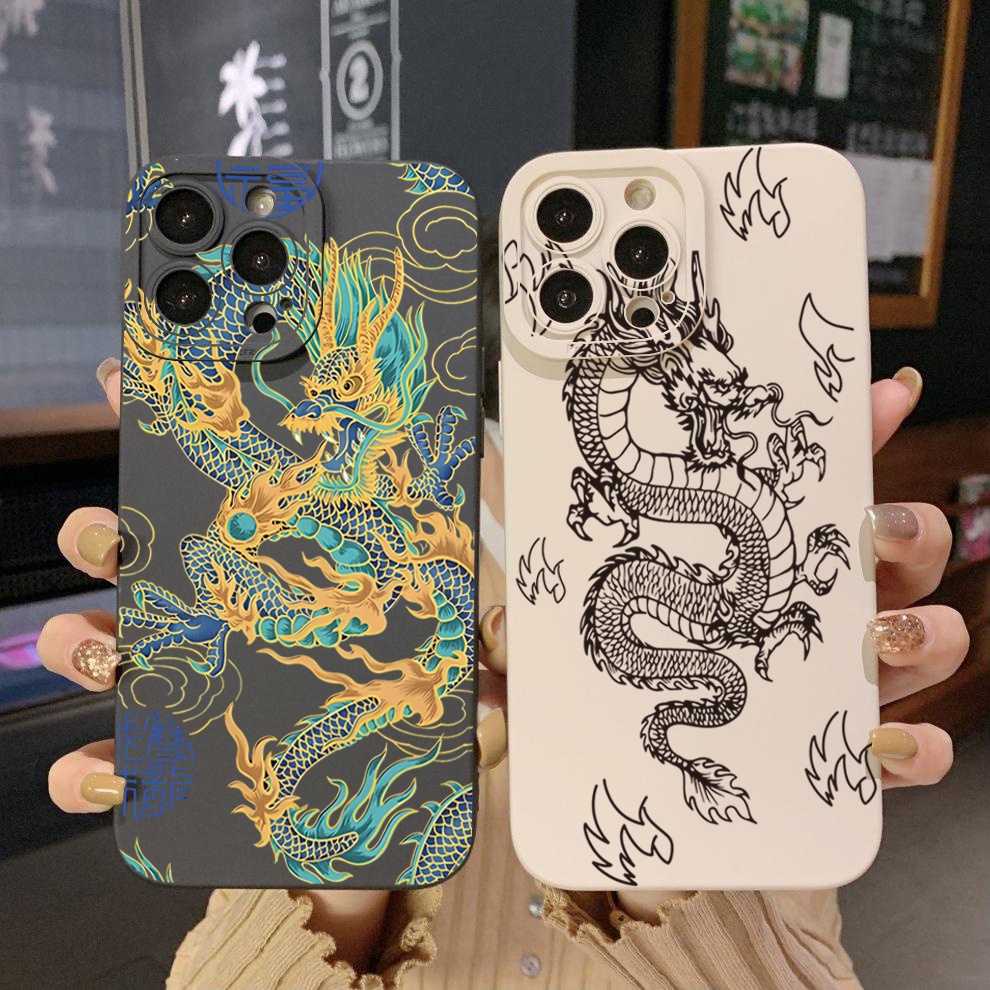 เคสโทรศัพท์มือถือ-ขอบสี่เหลี่ยม-ลายมังกรจีน-สําหรับ-iphone-14-plus-13-pro-max-12-iphone-11-xr-8-7-se-2022