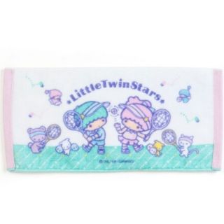 ผ้าเช็ดหน้าขนหนูเนื้อนิ่มลายลิขสิทธิ์แท้ Little Twin Stars จาก Sanrio (26x12 ซ.ม.)