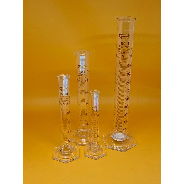 กระบอกตวงแก้ว-cylinder-glass-25ml-50ml-100ml-glassco