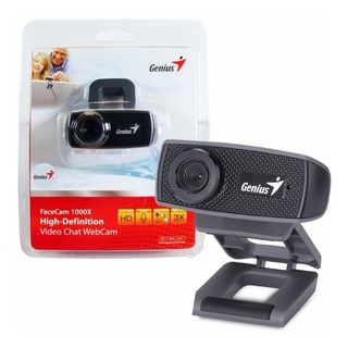 Genius Webcam เวปแคม 720p HD FaceCam 1000X พร้อมไมค์ในตัว เชื่อมต่อแบบ USB / รับประกัน 1 ปี