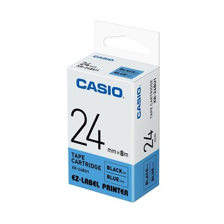 Casio Calculator เทปสติ๊กเกอร์   คาสิโอ รุ่น  XR-24BU แบบสีฟ้า