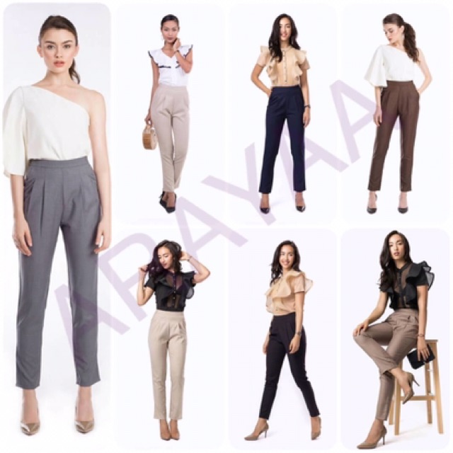 กางเกงทำงานผู้หญิงรุ่นpancake-arayaa-shop