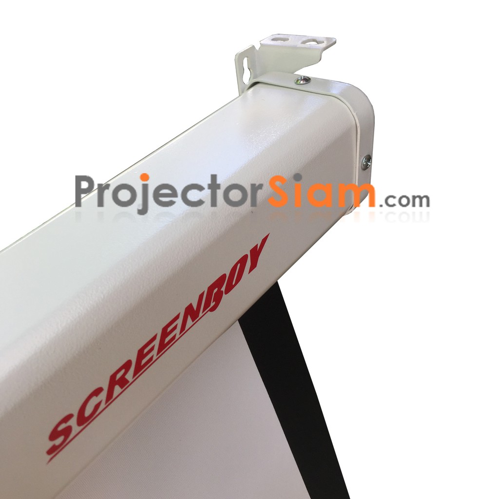 ภาพหน้าปกสินค้าScreenBoy Manual Screen 100 นิ้ว 4:3 จอโปรเจคเตอร์ รุ่น แขวนมือดึง (60 x 80inch) (152 x 204 cm) สำหรับ ฉาย projector จากร้าน projectorsiammp.shop บน Shopee